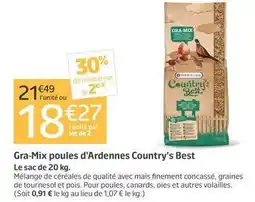 Jardiland Versele laga - gra-mix poules d'ardennes country's best offre