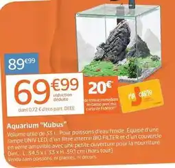 Jardiland Dim - aquarium kubus offre