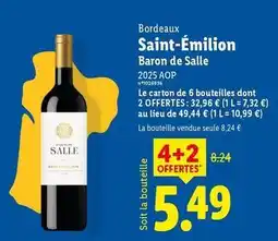 Lidl Baron de salle offre
