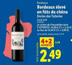 Lidl Chêne - bordeaux en futs de offre