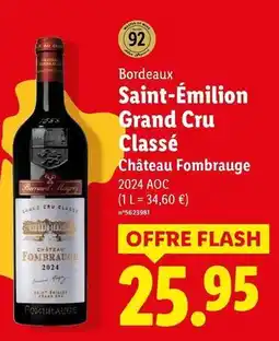 Lidl Château - saint-émilion grand cru classé offre