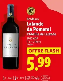 Lidl Flash - bordeaux lalande de pomerol offre