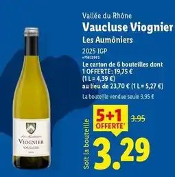 Lidl Kas - valée du rhone viognier offre