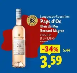 Lidl Bernard magrez - bleu de mer offre