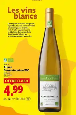 Lidl Palette - alsace gewurztraminer bio offre
