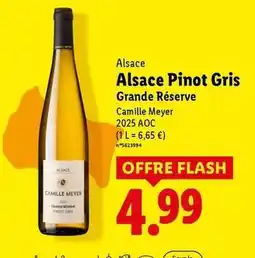 Lidl Aoc - alsace pinot gris grande réserve offre