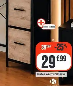 La Foir'Fouille Bureau avec tiroirs leña offre