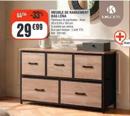 La Foir'Fouille Kokoon - meuble de rangement bas lena offre