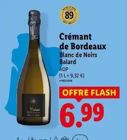 Lidl Balard - crémant de bordeaux blanc de noirs aop offre