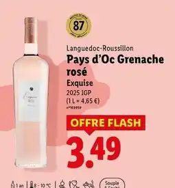 Lidl Flash - pays d'oc grenache rosé offre