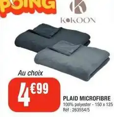 La Foir'Fouille Kokoon - plaid microfibre offre