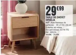 La Foir'Fouille Table de chevet ophelia offre