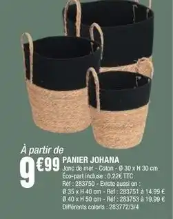 La Foir'Fouille Panier johana offre