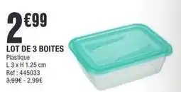 La Foir'Fouille Lot de 3 boites offre