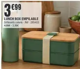 La Foir'Fouille Lunch box empilable offre