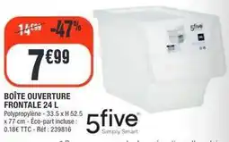 La Foir'Fouille 5five - boîte ouverture frontale 24 l offre