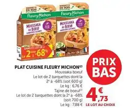 Hyper U Fleury michon - plat cuisine offre