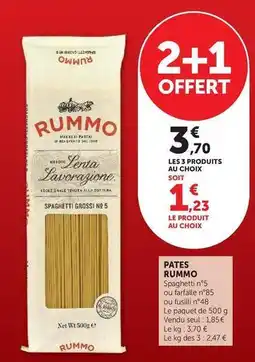 Hyper U Rummo - pates spaghetti offre