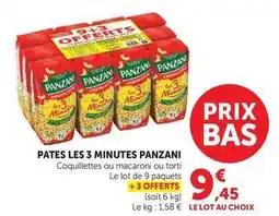 Hyper U Panzani - pates les 3 minutes offre