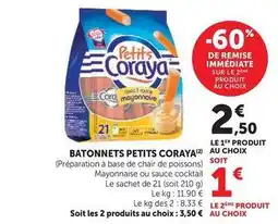 Hyper U Coraya - batonnets petits offre