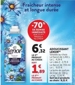 Hyper U Lenor - adoucissant offre