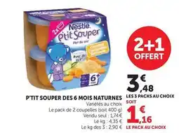 Hyper U Nestlé - p'tit souper des 6 mois naturnes offre