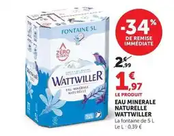 Hyper U Wattwiller - eau minerale naturelle offre
