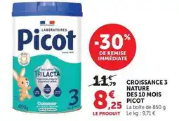 Hyper U Laboratoires picot - croissance 3 nature offre