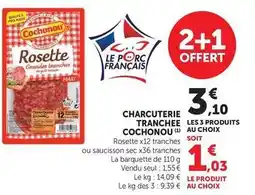 Hyper U Cochonou - charcuterie tranchee offre