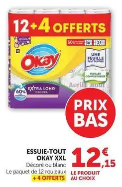 Hyper U Okay - essuie-tout xxl offre