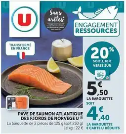U Express U - pave de saumon atlantique des fjords de norvege offre
