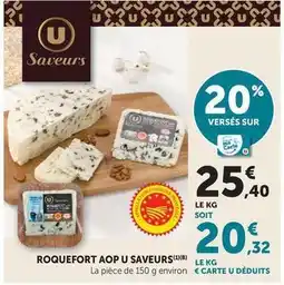 U Express U - roquefort aop saveurs offre
