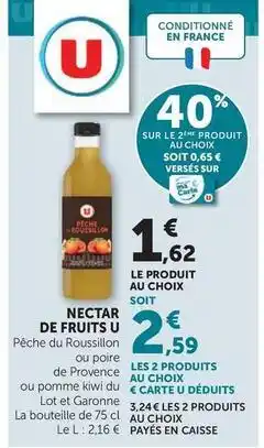 U Express U - nectar de fruits offre