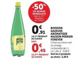 U Express Maison perrier - boisson gazeuse aromatisee forever offre