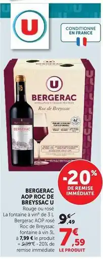 U Express U - bergerac aop roc de breyssac offre