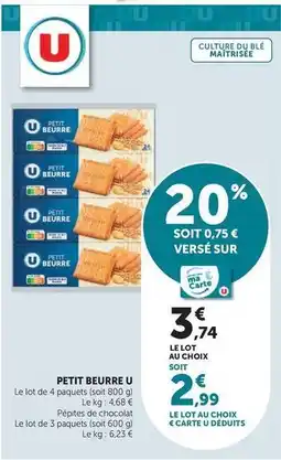 U Express U - petit beurre offre