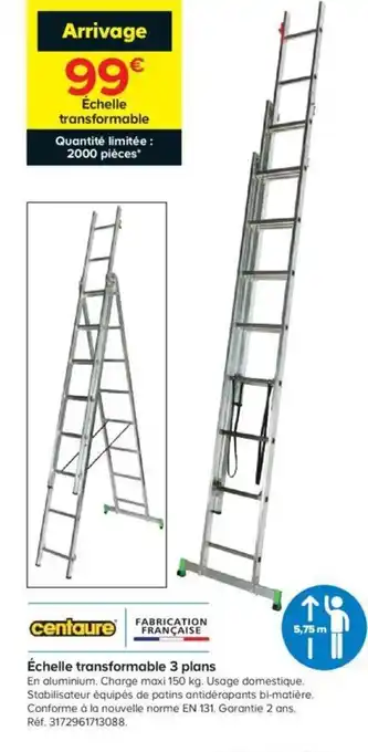 Ăchelle transformable 3 plans