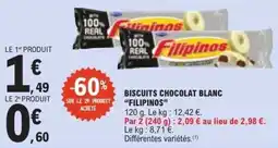 E.Leclerc Filipinos Biscuits chocolat blanc offre
