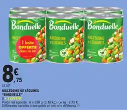 E.Leclerc Bonduelle Macédoine de légumes offre