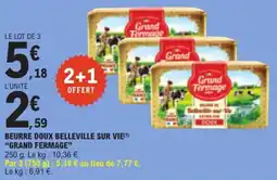 E.Leclerc Grand Fermage Beurre Doux Belleville sur Vie offre