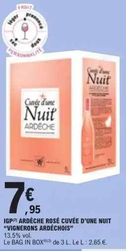 E.Leclerc Cuvée d'une Nuit offre