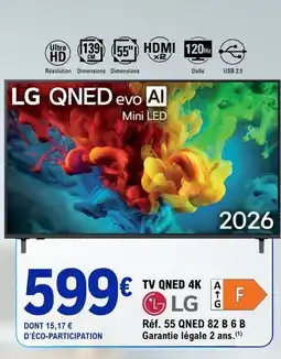 E.Leclerc LG TV QNED 4K offre