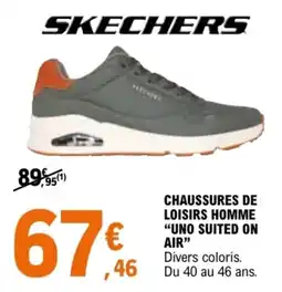 E.Leclerc Sport SKECHERS CHAUSSURES DE LOISIRS HOMME offre