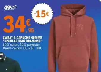 Jprblaethan branding sweat à capuche homme