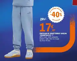 E.Leclerc Sport PUMA Pantalon de survêtement garçon offre