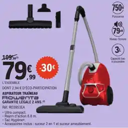 E.Leclerc Rowenta Aspirateur traîneau offre