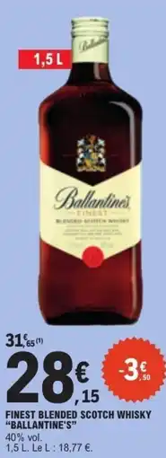 E.Leclerc Ballantine's Finest Blended Scotch Whisky offre