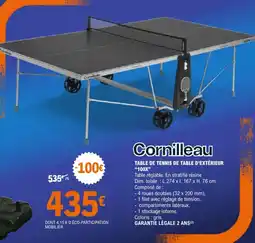 E.Leclerc Sport Cornilleau TABLE DE TENNIS DE TABLE D'EXTÉRIEUR offre