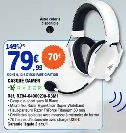 E.Leclerc RAZER Casque Gamer offre