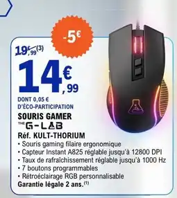 E.Leclerc THE G-LAB SOURIS GAMER offre
